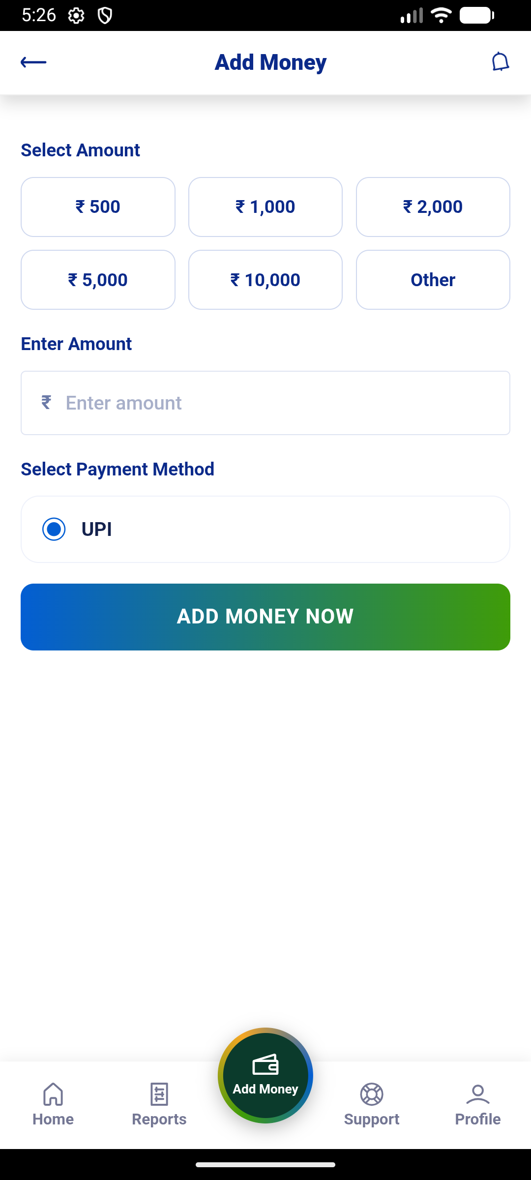 Add Money
